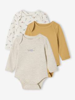 Bébé-Lot de 3 bodies naissance avec ouverture américaine