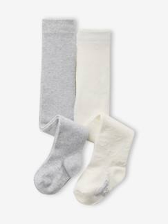 Baby-Socken, Strumpfhose-2er-Pack Baby Mädchen Strumpfhosen, Lochstrickmuster