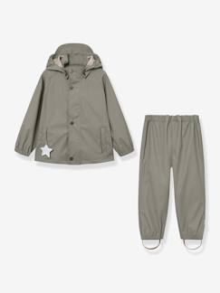 Mädchen-Mantel, Jacke-Regenjacke, Trenchcoat-Regenjacke & Regenhose Set Kinder MATREINAR MINI A TURE
