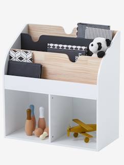 Chambre et rangement-Rangement-Meuble à cases, accessoires-Meuble de rangement 2 cases + étagère-bibliothèque LIGNE SCHOOL