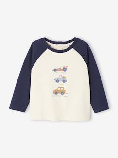 Bébé-T-shirt bébé manches longues avec imprimé placé devant