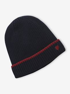 Mädchen-Accessoires-Strickmütze Mädchen JONEN, Rippstrick