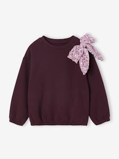 Mädchen-Pullover, Strickjacke, Sweatshirt-Sweatshirt mit Pailletten-Schleife Mädchen