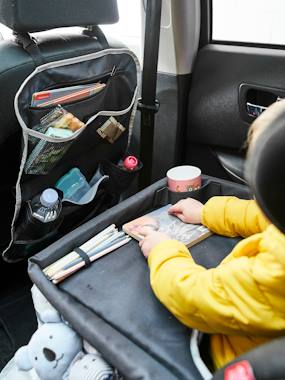 Organisateur De Siège Auto Enfant Avec Plateau - Tissu Oxford Imperméable, Poche Tablette Tactile - Pour Jouets, Bouteilles, Rangement Voiture