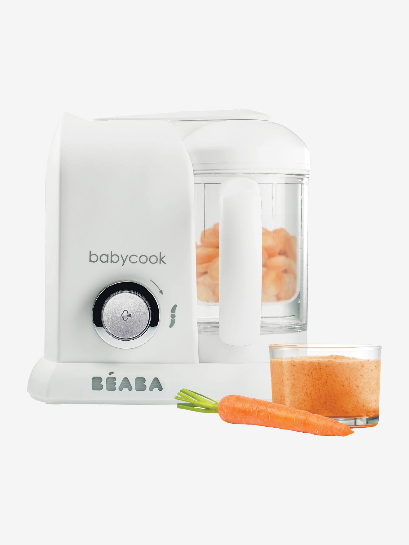 BEABA Babycook Solo Machine à aliments 4 en 1 pour bébé, robot d'aliments pour  bébé, mélangeur d'aliments pour bébé, cuiseur vapeur et mélanges, aliments  frais pour bébé, passe au lave-vaisselle, grande capacité