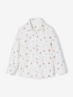 Garçon-Chemise-Chemise garçon noël en flanelle Imprimée 