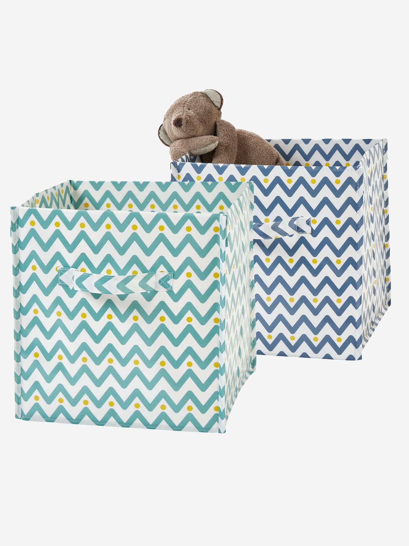 Bleu Tu Vertbaudet Lot De 2 Bacs De Rangement En Sequins Reversibles Enjoy Rose Boites De Rangement Bebe Puericulture