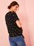Bedrucktes Umstands-T-Shirt SCHWARZ BEDRUCKT 