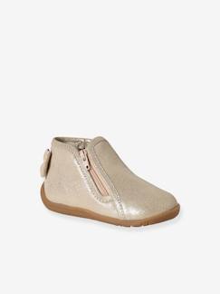 Chaussures-Chaussures bébé 17-26-Chaussons-Bottines zippées souples en cuir bébé