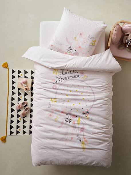 Parure Enfant Fourre De Duvet Taie D Oreiller Little Dreamer Lilas Linge De Maison Et Decoration