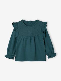 Bébé-T-shirt brodé bébé à manches longues