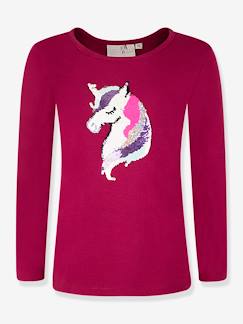 Fille-Tee-shirt Happy Girls fille motif sequins