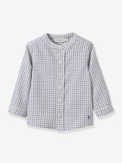Baby-Hemd, Bluse-Baby Hemd mit Tattersall-Karo CYRILLUS