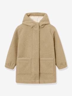 Mädchen-Mantel, Jacke-Mantel, Parka, Blouson-Teddyfleece-Mantel MATCAYKAS Kinder MINI A TURE