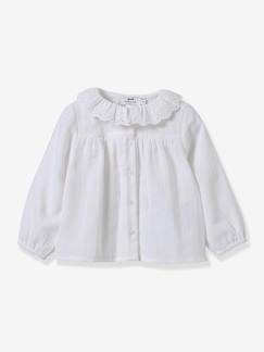 Baby-Hemd, Bluse-Baby Bluse aus Baumwoll-Musselin CYRILLUS