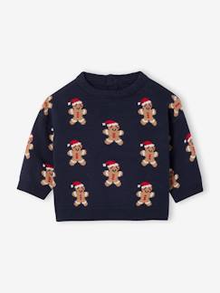 Bébé-Pull, gilet, sweat-Pull-Pull bébé garçon noël jacquard 