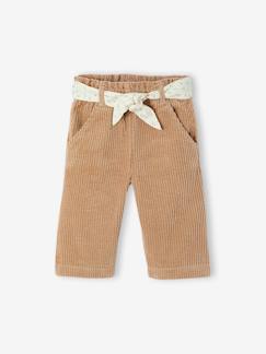 Baby-Hose, Jeans-Weite Baby Cordhose mit Bindegürtel
