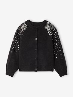 Mädchen-Pullover, Strickjacke, Sweatshirt-Mädchen Strickjacke mit Pailletten