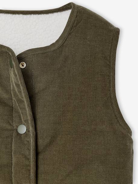 Gilet mixte sans manches réversible capsule famille écru 