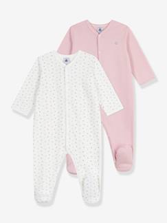 2er-Pack Baby Schlafanzüge aus Baumwolle PETIT BATEAU