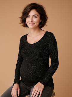 Umstandsmode-Umstandsshirt mit Glanzeffekt ENVIE DE FRAISE