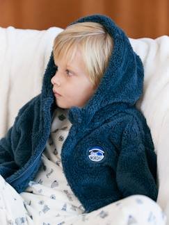 Junge-Pullover, Strickjacke, Sweatshirt-Jungen Jacke aus Fell-Imitat NORDIC
