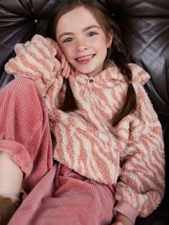 Mädchen-Pullover, Strickjacke, Sweatshirt-Mädchen Kapuzenpullover aus Teddyfleece