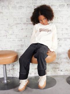 Mädchen-Weite Jeans mit breiten Umschlägen für Mädchen