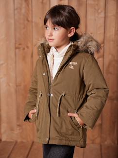 Mädchen-Mantel, Jacke-Mantel, Parka, Blouson-Mädchen 3-in-1-Winterjacke mit Recycling-Polyester