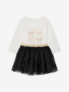 Baby-Set-Baby-Set: Shirt und Tüllrock mit Glitzereffekt