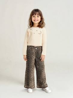 Mädchen-Hose-Weite Mädchen Paperbag-Hose mit Leopardenmuster