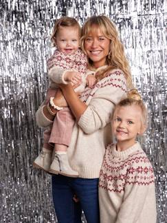 Pull femme jacquard noël capsule famille
