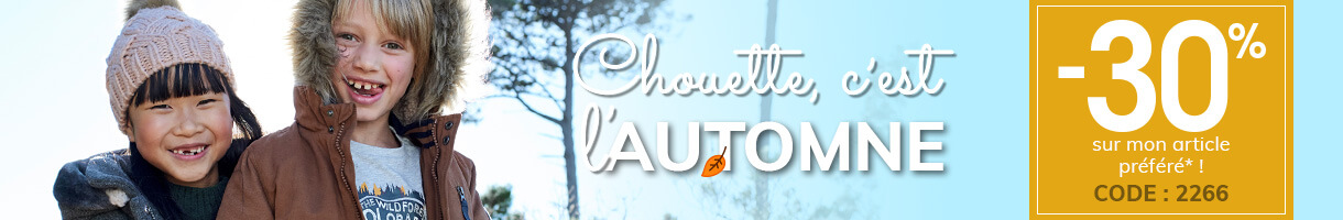 C’est l’automne ! -30% sur mon article préféré ! C’est l’automne ! -30% sur mon article préféré !