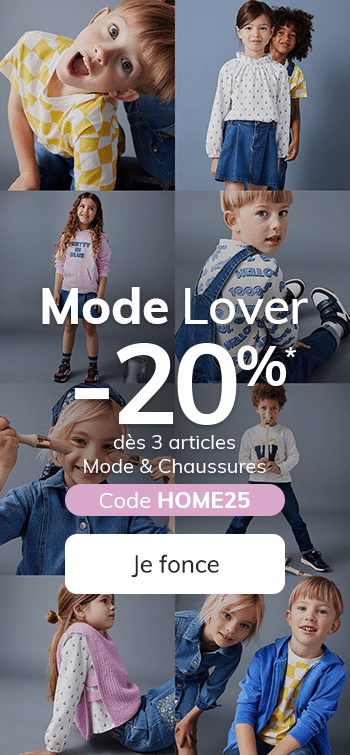 -20% dès 3 articles Mode & Chaussures - Code LOVER20