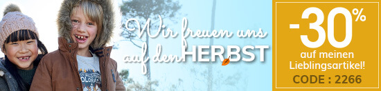 Wir freuen uns auf den Herbst ! -30% sauf meinen Lieblingsartikel*! Wir freuen uns auf den Herbst ! -30% sauf meinen Lieblingsartikel*!