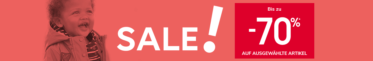 Sale! Bis zu -70% auf ausgewählte Artikel Sale! Bis zu -70% auf ausgewählte Artikel